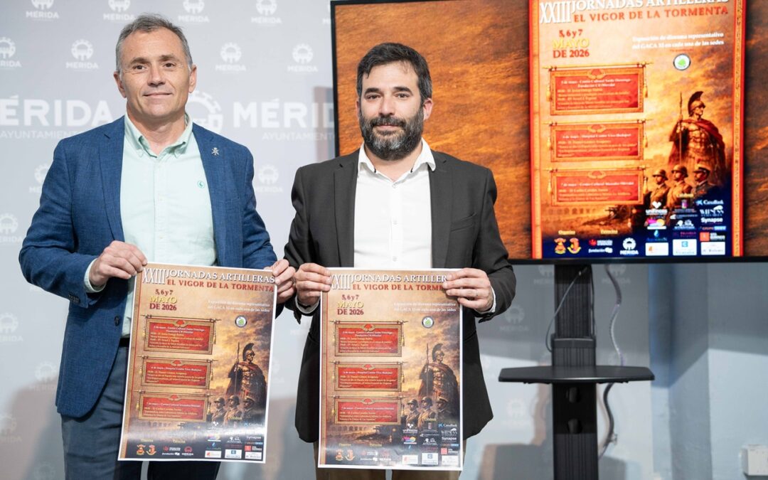 El GACA XI refuerza su vínculo histórico con la ciudad de Mérida con la celebración, del 5 al 7 de mayo, de las XXIII Jornadas Artilleras