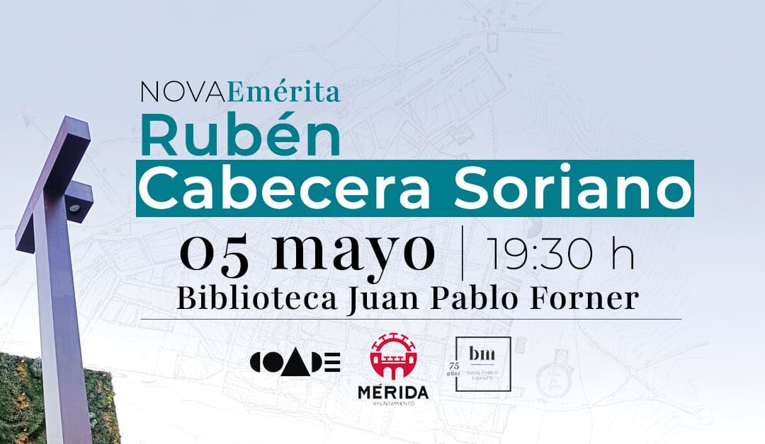 El arquitecto emeritense, Rubén Cabecera Soriano, abre el ciclo de conferencias «Nova Emérita»